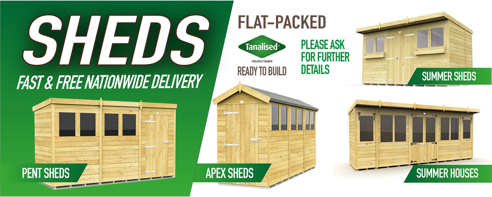 Flat Packed Sheds
