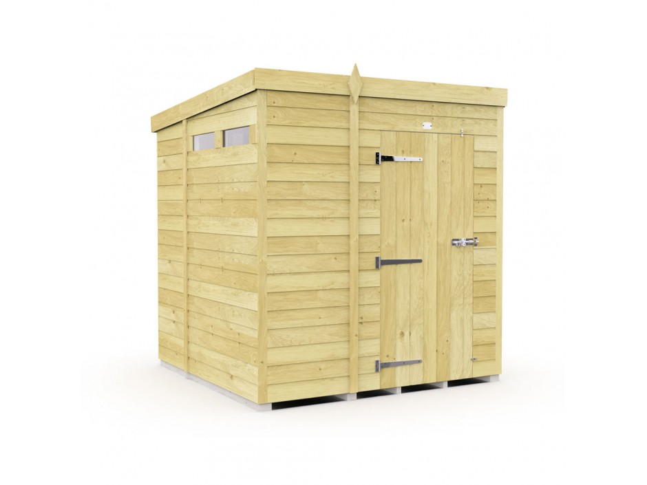 5ft x 7ft Pent Security Shed